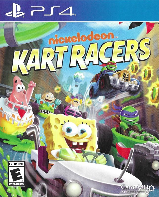 Nickelodeon Kart Racers box art for Playstation 4